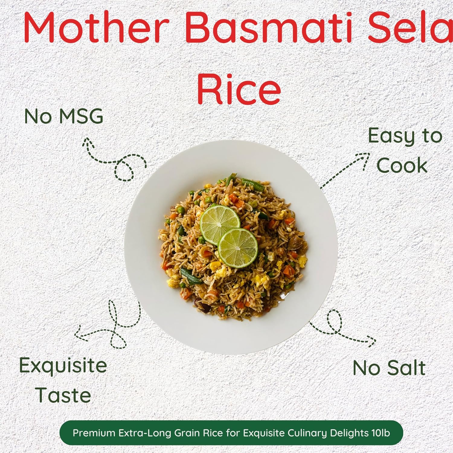 Mother Basmati Sela Rice by Aahubarah Extra-Long Grain 10lb C14337