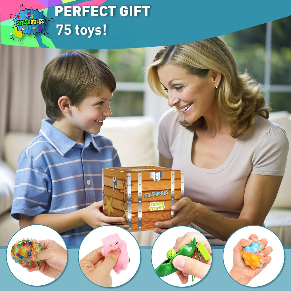 Sensory Fidget Toys Pack - 35pcs Stress Relief Anti Anxiety Toys for Kids L742
