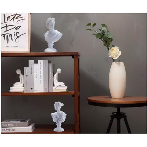 David Head Bust Statue Greek Mythology Home Decor White T62916