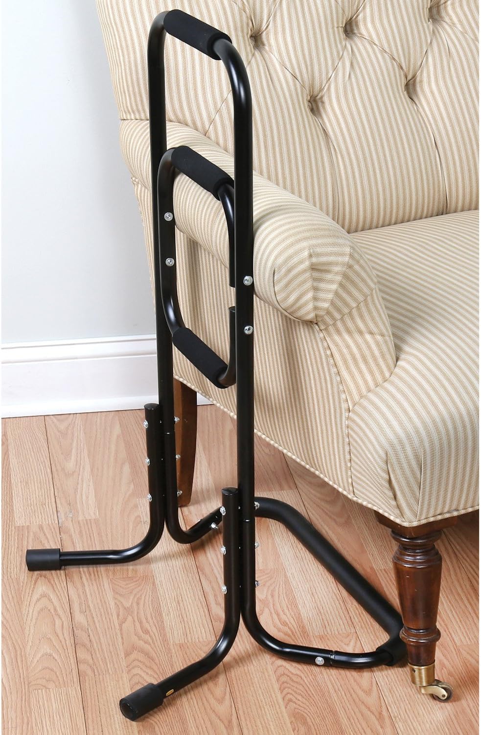 Bandwagon Chair Stand Assist Portable Bar for Elderly, Metal, Black M56360