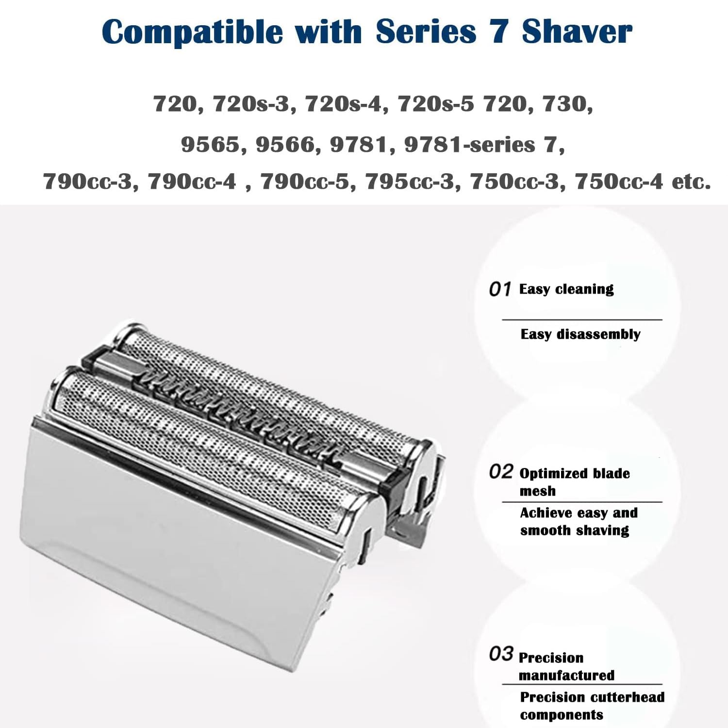 Braun Series 7 70S Replacement Heads for Electric Razors R2972