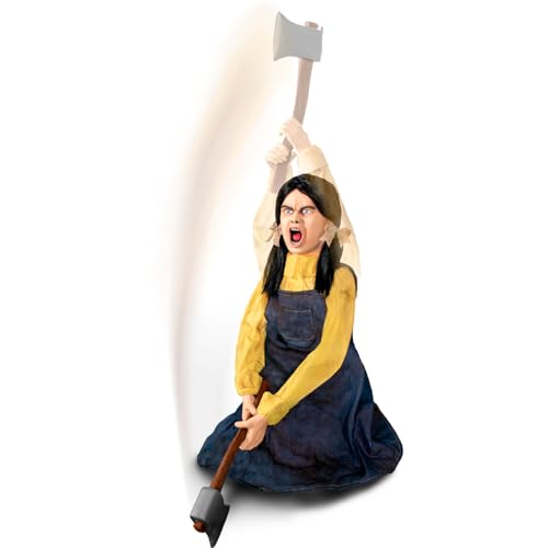 Haunted Hill Farm 5.9 ft Animatronic Lurching Woman by Tekky S393