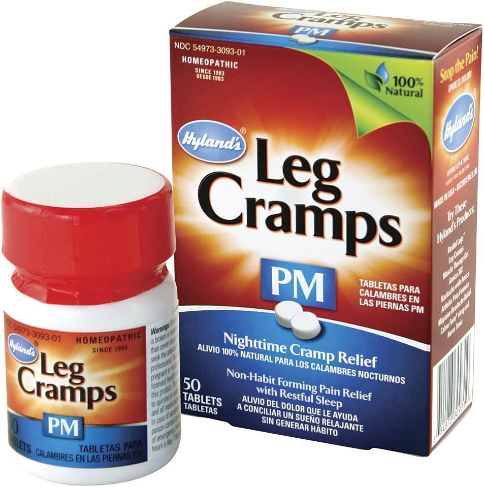 Hyland's Leg Cramps PM Tablets, 50 ct, Pack of 4 L768