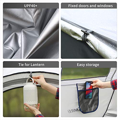 EchoSmile Instant Pop Up Tent, Water Resistant, Portable with Carry Bag E656