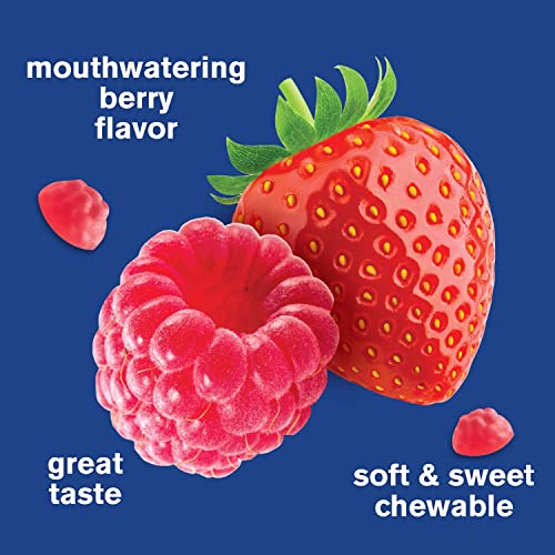 Prebiotic Fiber Gummies for Adults, Vegan, Gluten-Free, Berry Flavor, 60 Count F2361