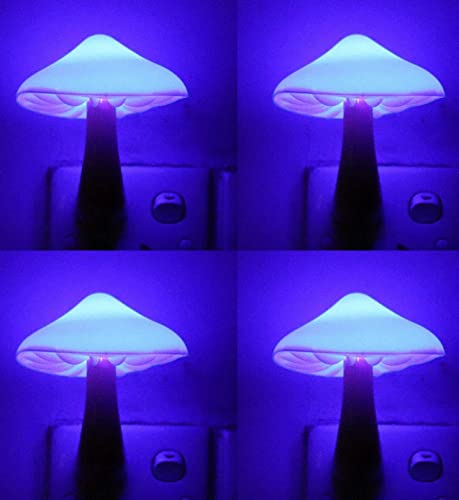 AUSAYE 4 Pack Plug in Mushroom LED Night Light for Bedroom R30736