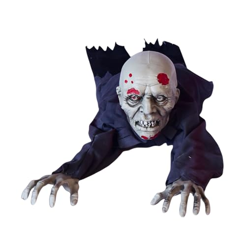 Halloween Zombie Groundbreaker Decoration with Glowing Eyes for Haunted House Yard B69995