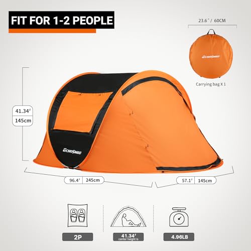 EchoSmile Instant Pop Up Tent, Water Resistant, Portable with Carry Bag E656