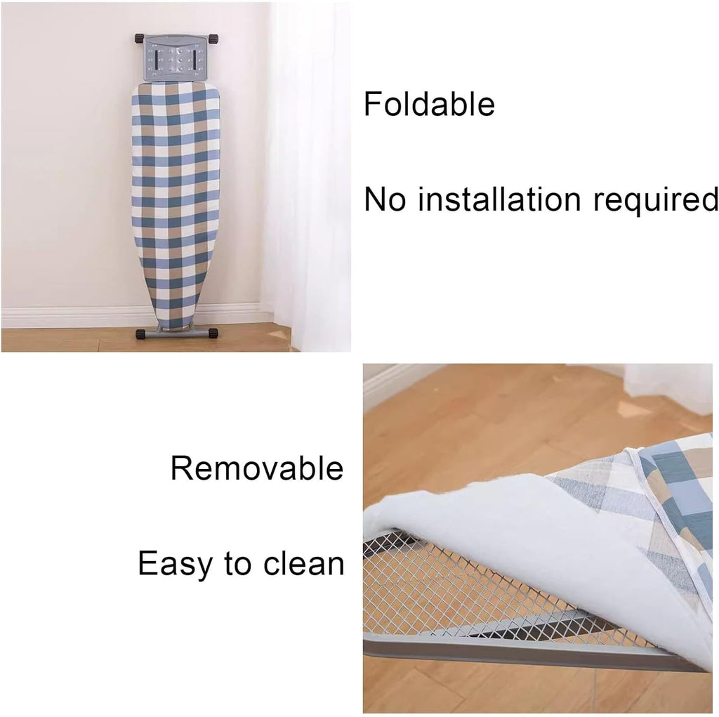 Folding Ironing Board with Adjustable Height and Iron Stand X5998