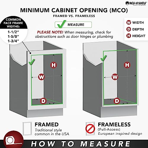 Rev-A-Shelf 5" Pull Out Storage Organizer for Base Kitchen Cabinets, Soft-Close I43756