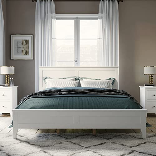 King Size Bed Frame Rustic Wood and Metal with Under Bed Storage Z58396