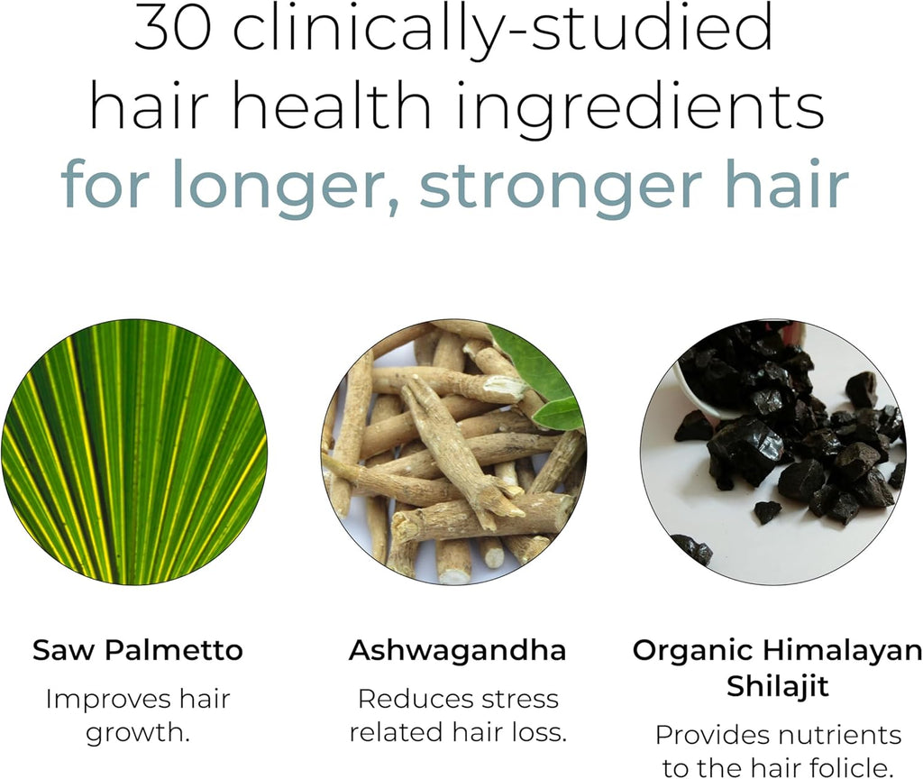 Hush & Hush DeeplyRooted Hair Supplement for Stronger, Healthier Hair - 120 Capsules M168