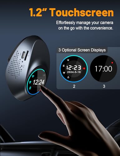 4K Touch Screen Dash Cam with 5G WiFi and 64GB Card G9985