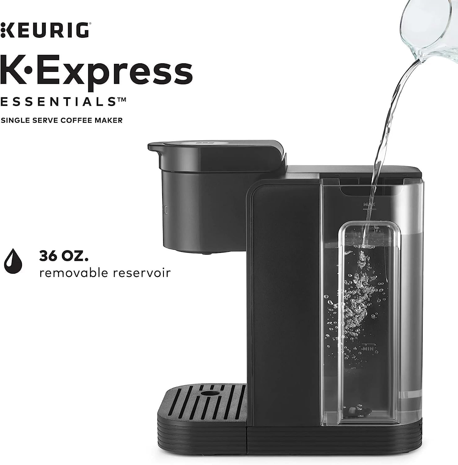 Keurig K-Express Essentials Single Serve K-Cup Pod Coffee Maker, Black L147