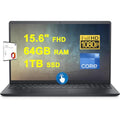 DELL Inspiron 15 3520 Business Laptop 15.6" FHD Anti-glare Touchscreen Intel 10-Core i7-1255U 32GB RAM 1TB SSD FHD Camera Microsoft Office 2019 Win11 Black