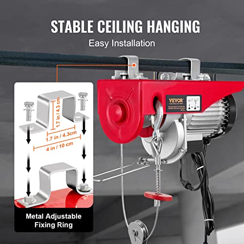 VEVOR Electric Hoist 1320LBS Wireless Remote J63986