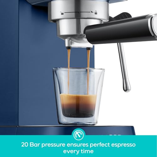CASABREWS CM5418 Espresso Machine 20 Bar, Compact Espresso Maker with Milk Frother, Stainless Steel, Silver K680