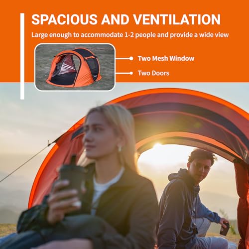 EchoSmile Instant Pop Up Tent, Water Resistant, Portable with Carry Bag E656