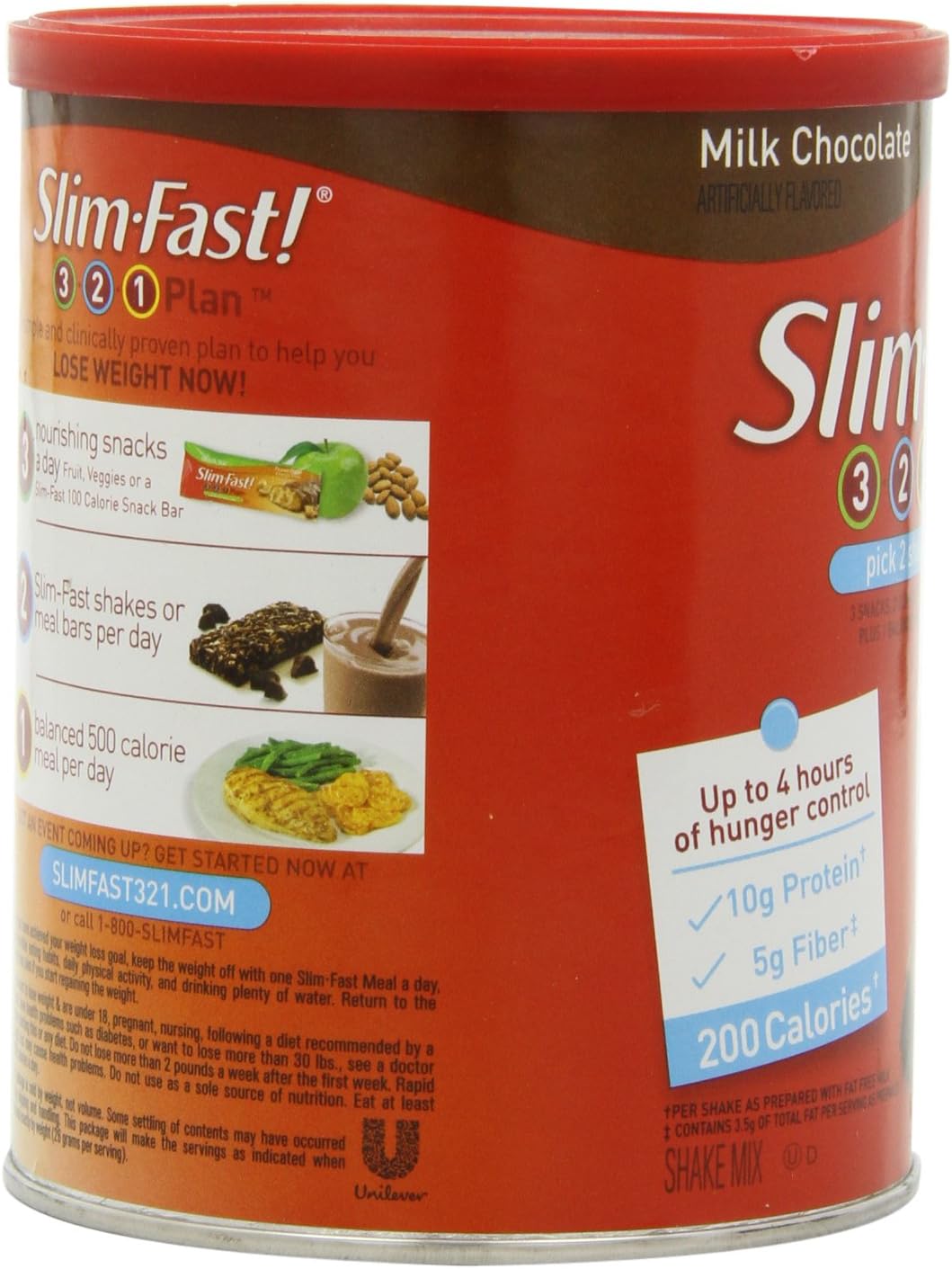 Slimfast Powder, Milk Chocolate, 12.83 oz R23406