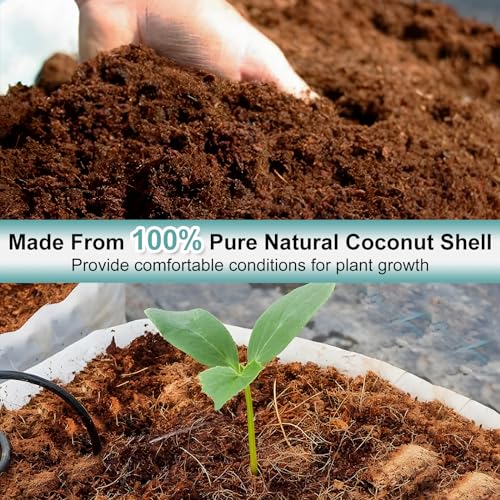 Coco Coir Bricks for Plants, Natural Organic Compressed Fiber, 4 Pack N9981