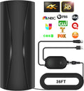 2024 Upgraded Digital TV Antenna, 1000+ Miles Range TV Antenna for Smart TV, Powerful TV Antenna Indoor Support 4K 1080p All TV's - Amplifier Signal Booster and Long Thick Coaxial Cable