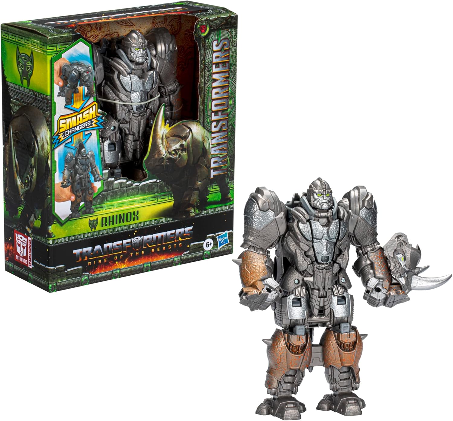 Transformers Rise of The Beasts Smash Changer Rhinox 9-inch Action Figure P39390