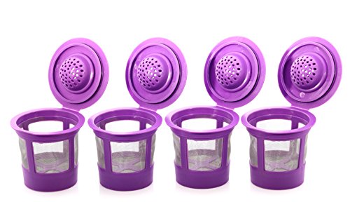 Reusable K Cup Coffee Filter Pod for Keurig 1.0 & 2.0, 4 Pack A2046