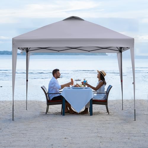 BONTEC 10x10ft Pop Up Canopy Tent, Portable Waterproof Shelter with Roller Bag O2578
