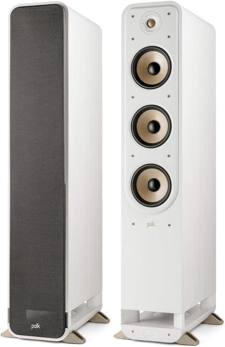 Polk Audio Signature Elite ES60 Floorstanding Speaker, White, Pair