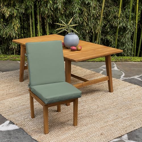 ARDEN Outdoor Dining Chair Cushion 20 x 20 in Weather-Proof Fade Resistant Sapphire Blue J523