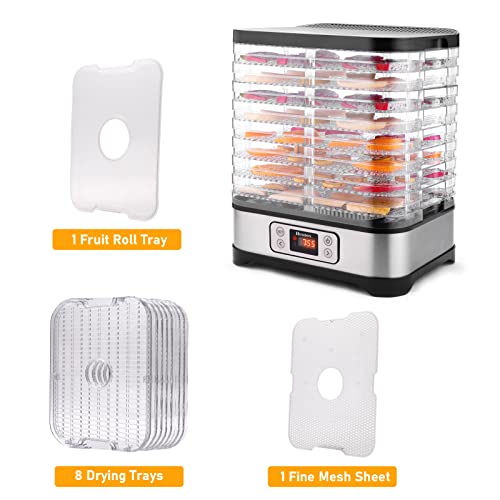 Food Dehydrator Machine, 8 Trays, 400W Digital Timer, BPA Free X8953
