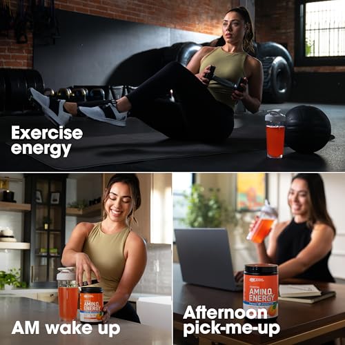Optimum Nutrition Amino Energy Powder Plus Hydration, Tangerine Wave, 30 Servings Q75781