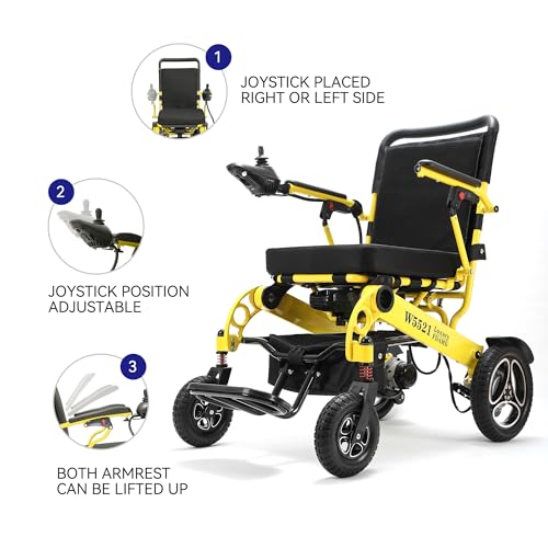 Intelligent Folding Electric Wheelchair for Adults, Lightweight Portable W50369
