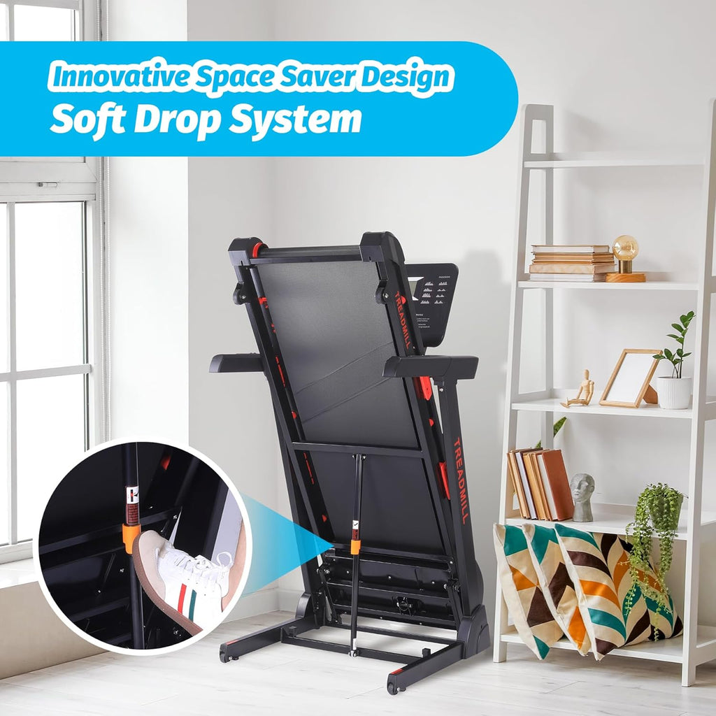Folding Treadmill with Auto Incline and Heart Sensor G7949