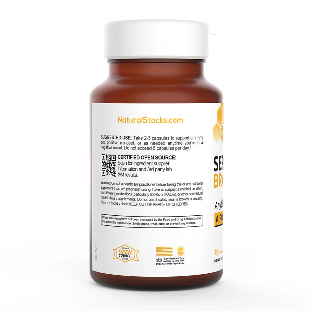 Natural Stacks Serotonin Positive Mood Capsules, 75 Count L851882