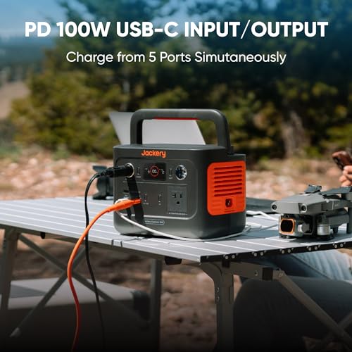 Jackery Solar Generator 240 v2 with 40W Mini Solar Panel, 256Wh LiFePO4, 300W AC Output I7577