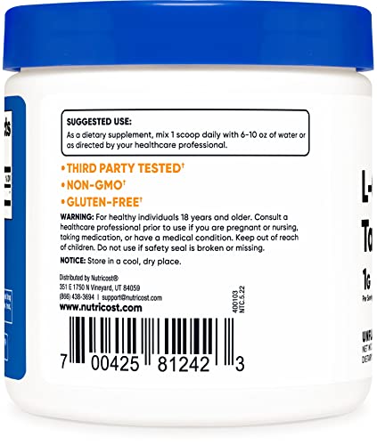 Nutricost L-Carnitine Tartrate Powder, 100 Grams K73770