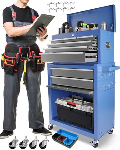 5-Drawer Rolling Tool Chest with Brake Casters, Black E95317