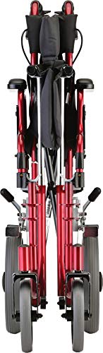 NOVA Heavy Duty Bariatric Transport Chair 400 lb Capacity, Red O766015