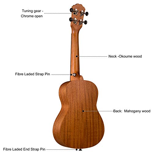 23" Concert Mahogany Ukulele Kit, Natural Matt B408306