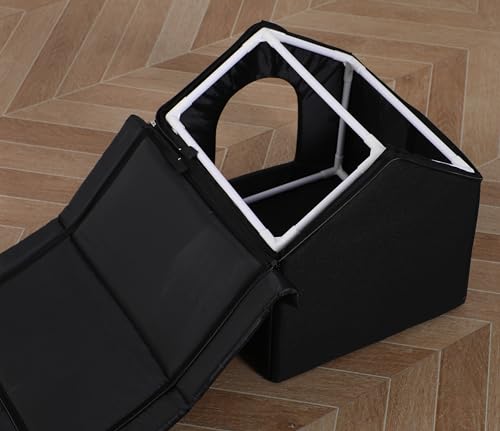 Outdoor Cat House Waterproof Shelter for Cats and Dogs, Brown W706