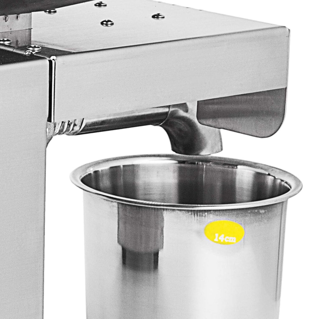 Happybuy Oil Press Machine 750W Cold/Hot Press Stainless Steel S708618