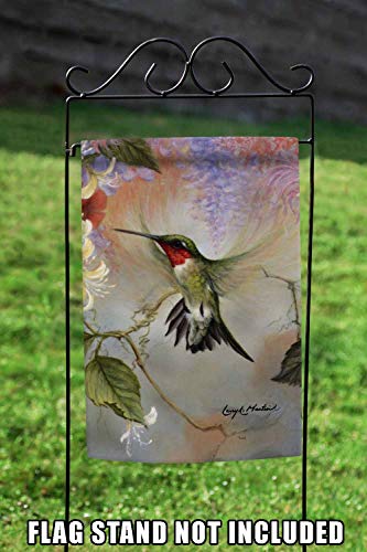 Toland Home Garden Ruby Throated Hummingbird Flag 28x40 Inch Double Sided W52492