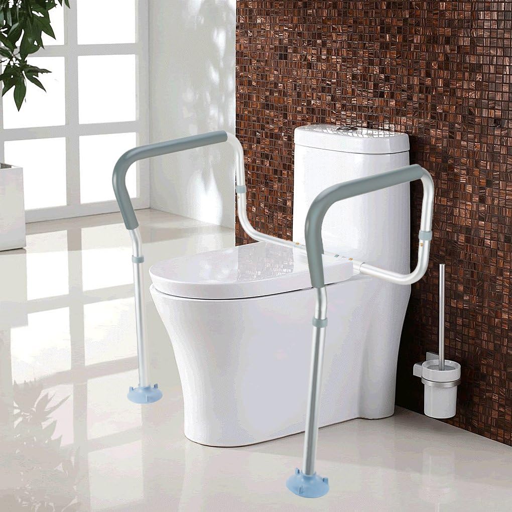 OasisSpace Toilet Rail - Adjustable Bathroom Safety Frame for Elderly and Disabled R999