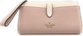 Kate Spade New York Leila Medium Pebbled Leather Phone Wallet Wristlet (Warm Beige)