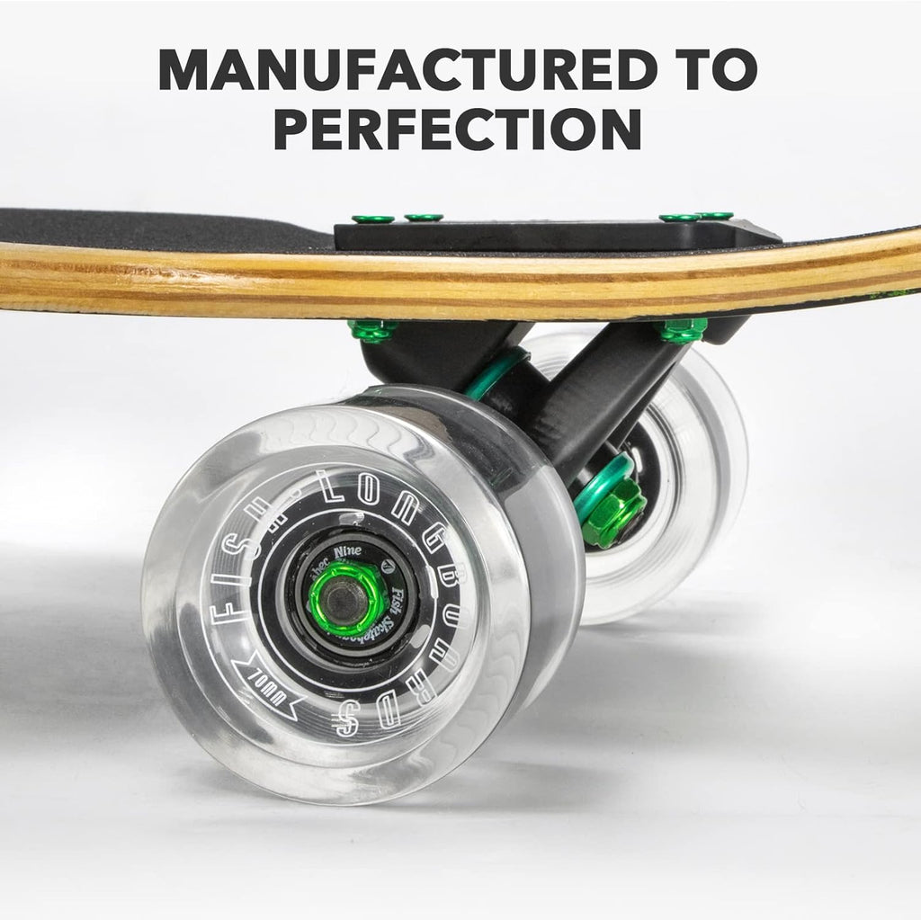 Long Board Skateboard for Adults Teens Kids Complete Cruiser 41 with High-Speed Bearings & T-Tool T8861