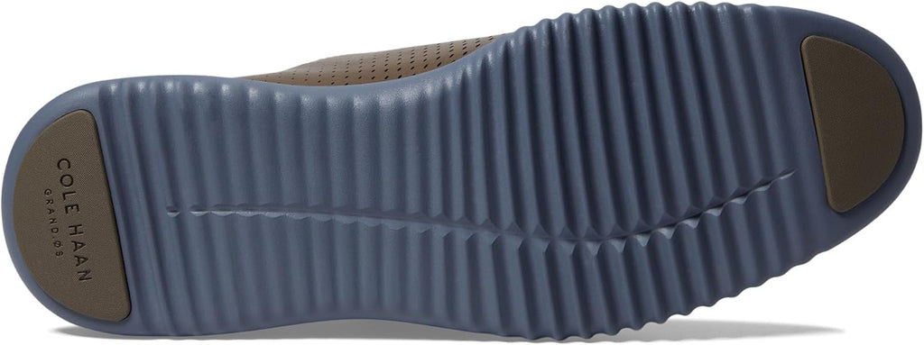 Cole Haan Men's 2.Zerogrand Laser Wing Tip Oxford Loafer, Morel/Folkstone Gray A564