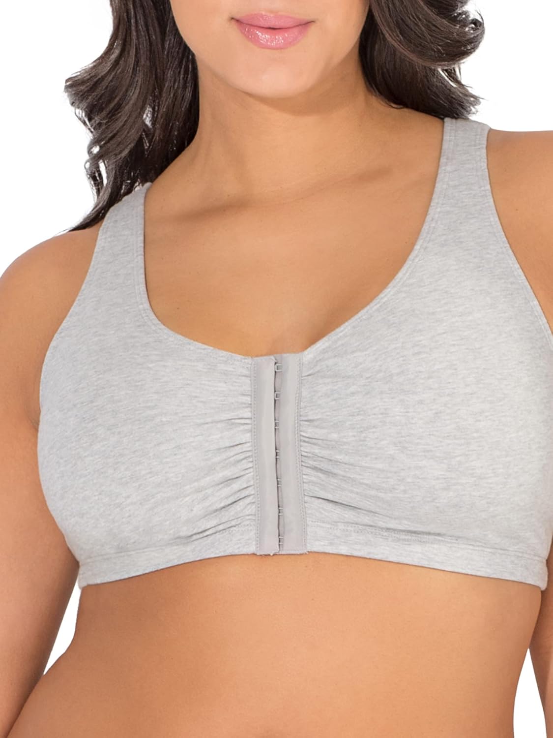 Fruit of the Loom Women's Front Close Builtup Sports Bra 2-Pack, 38 N4740