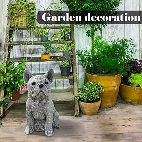 Meditation Sitting Dachshund Dog Statue Resin Garden Decor E542