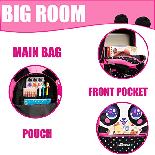 Girls Rolling Backpack with Wheels for Elementary Students T970